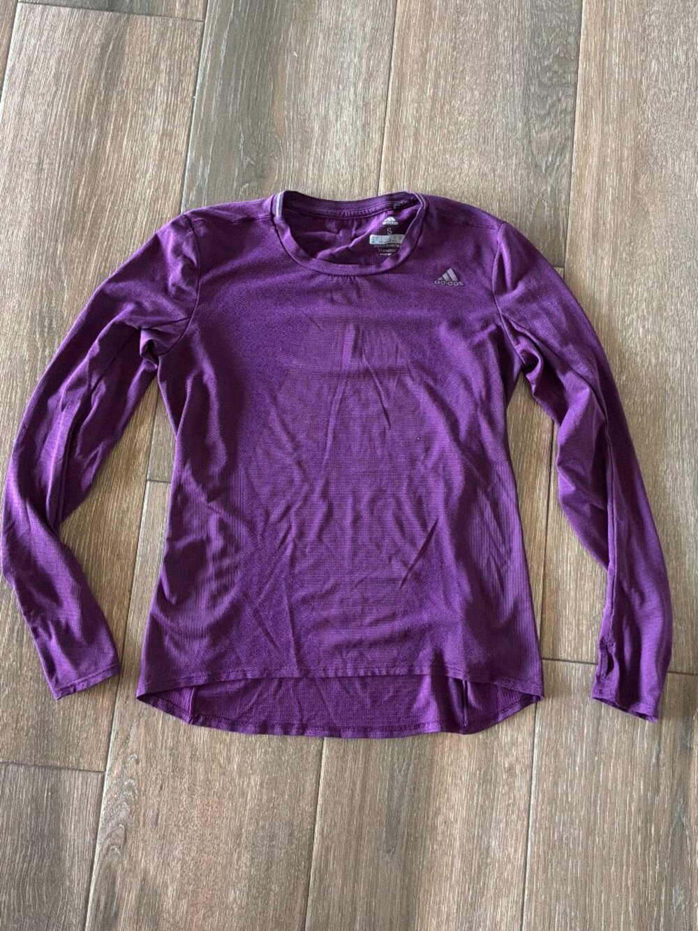 Adidas women's Climacool Energy Running long sleeve dark wine top size S